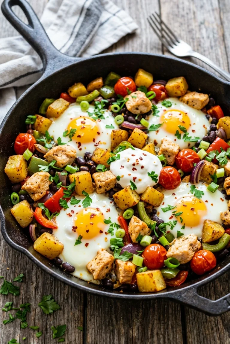 Eiweißreiche Kartoffelpfanne