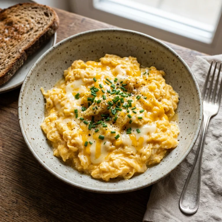 High Protein Rührei mit Käse