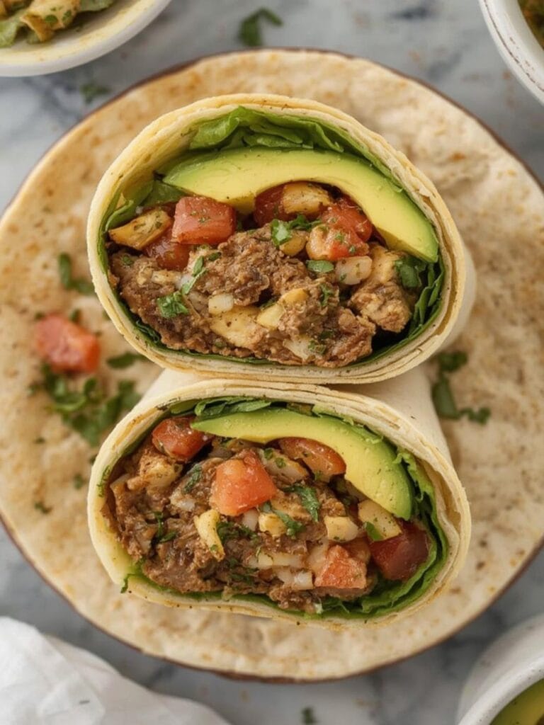 Protein Wrap mit Avocado