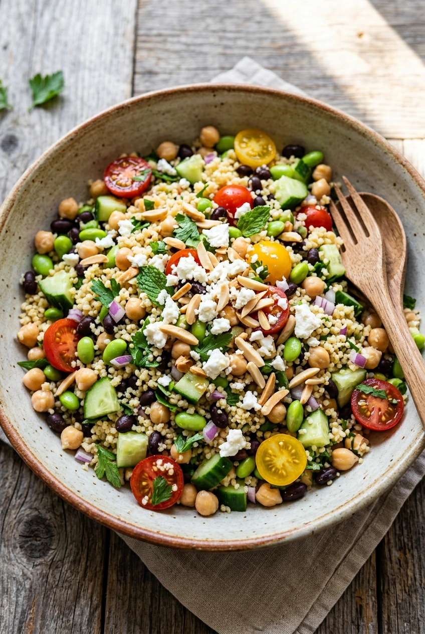 Proteinreicher Couscous Salat