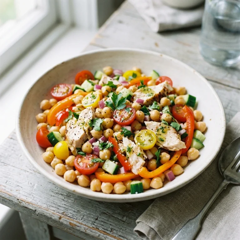 Proteinreicher Kichererbsen Salat
