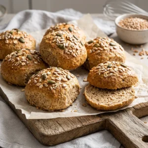 Eiweißreiche Dinkel Brötchen