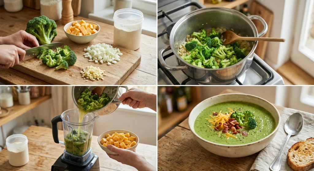 High Protein Brokkoli Käse Suppe