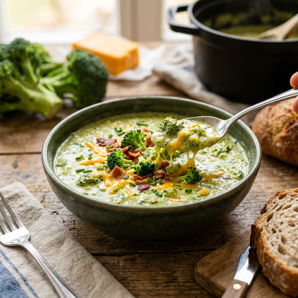 High Protein Brokkoli Käse Suppe