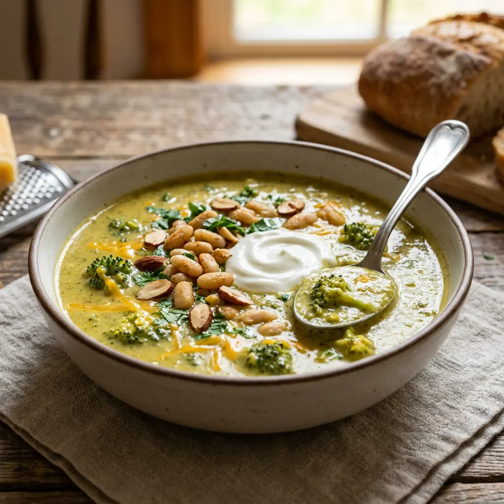 High Protein Brokkoli Käse Suppe