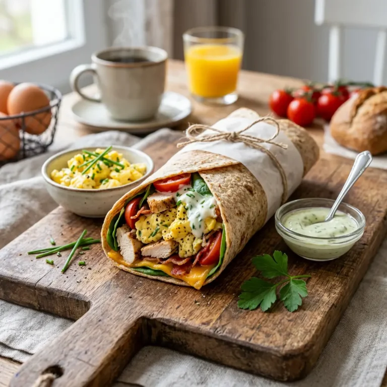 High Protein Frühstücks Wrap mit Ei