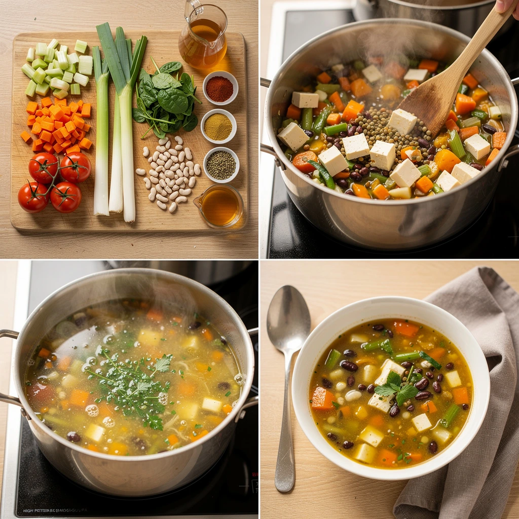 High Protein Gemüse Suppe 