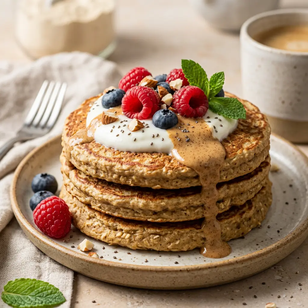 High Protein Haferflocken Pfannkuchen