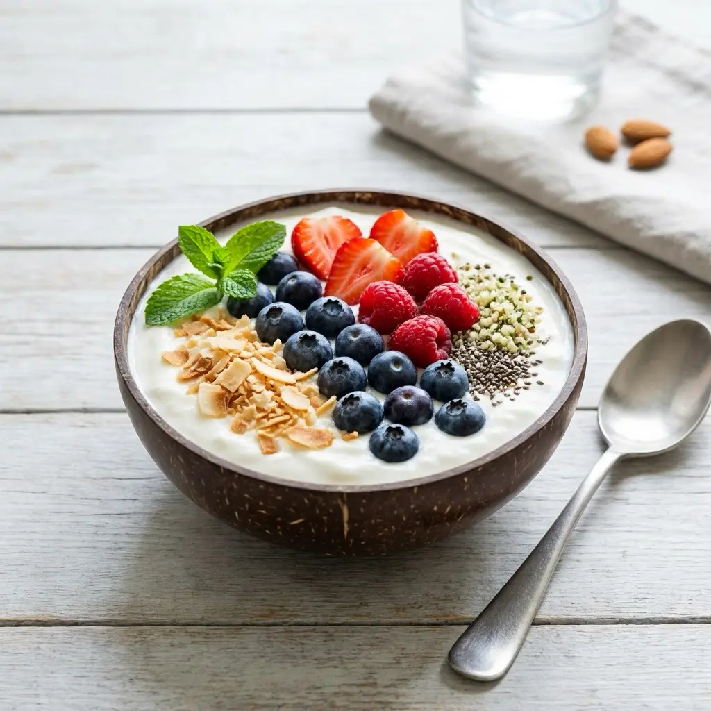 High Protein Kokos Joghurt Bowl