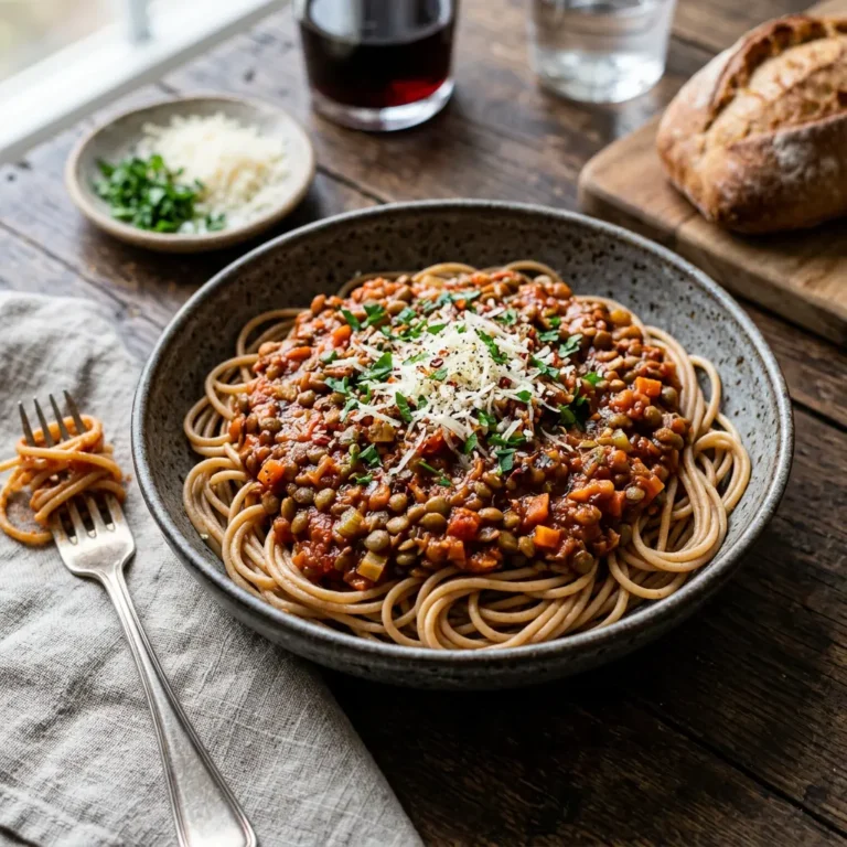 High Protein Linsen Bolognese