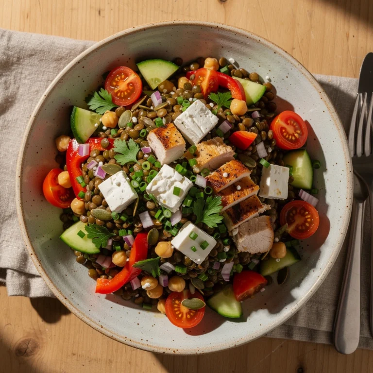 High Protein Linsensalat