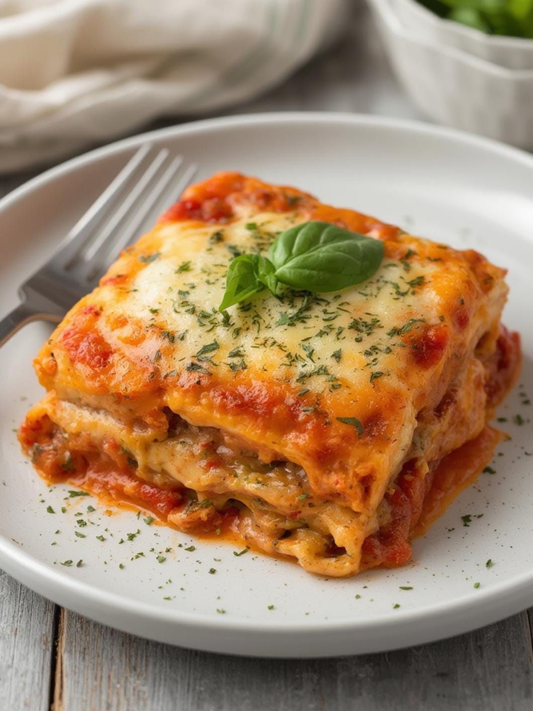 High Protein Zucchini Lasagne