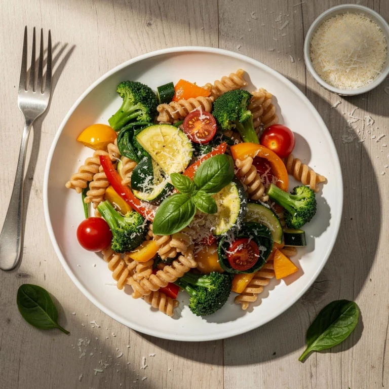 Protein Pasta mit Gemüse