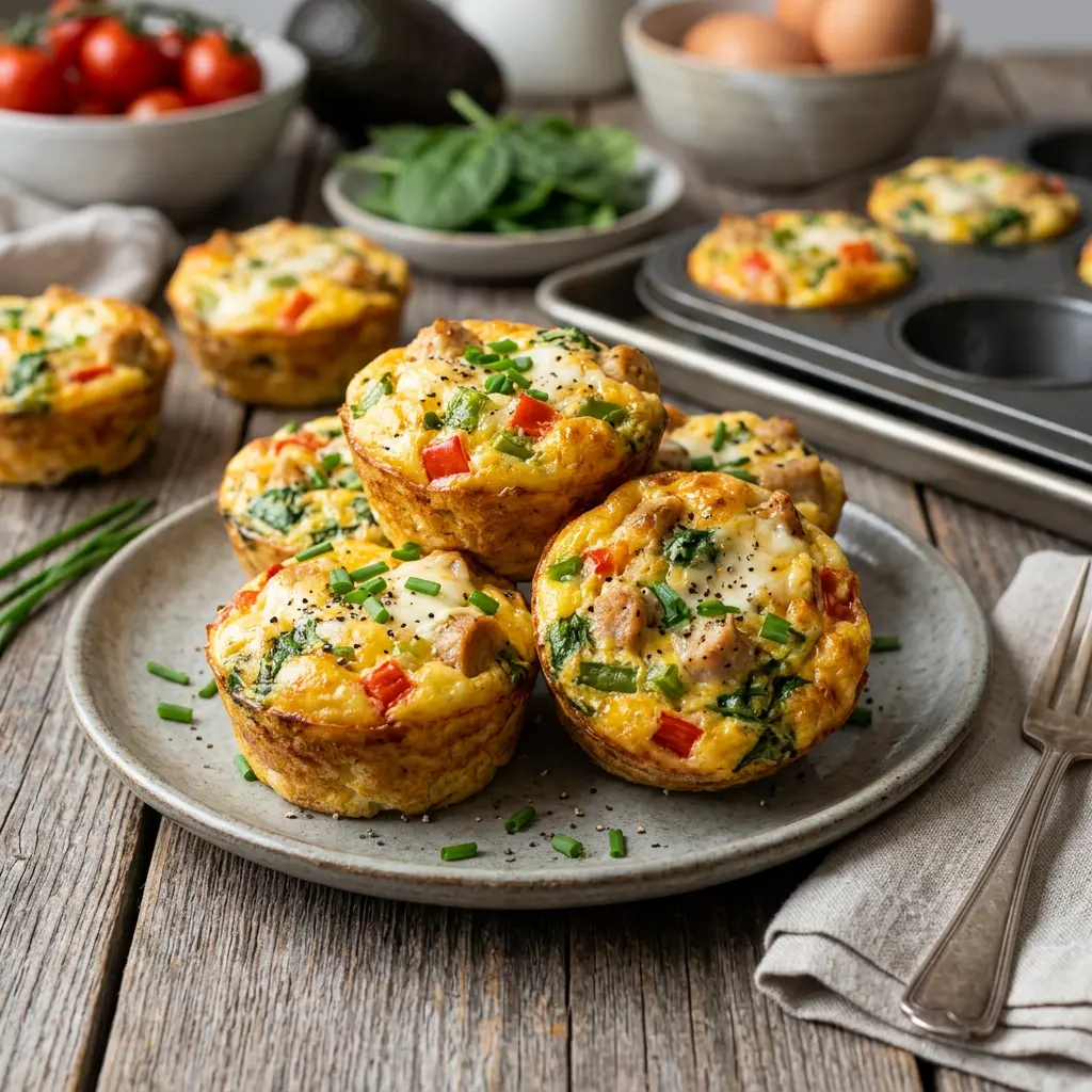 Proteinreiche Eiermuffins