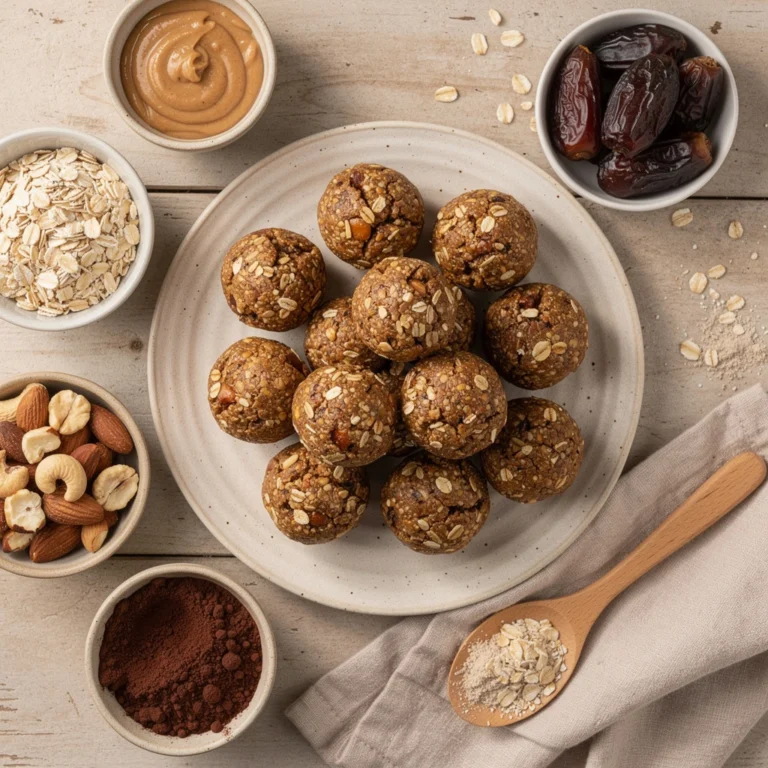 Proteinreiche Energy Balls mit Hafer