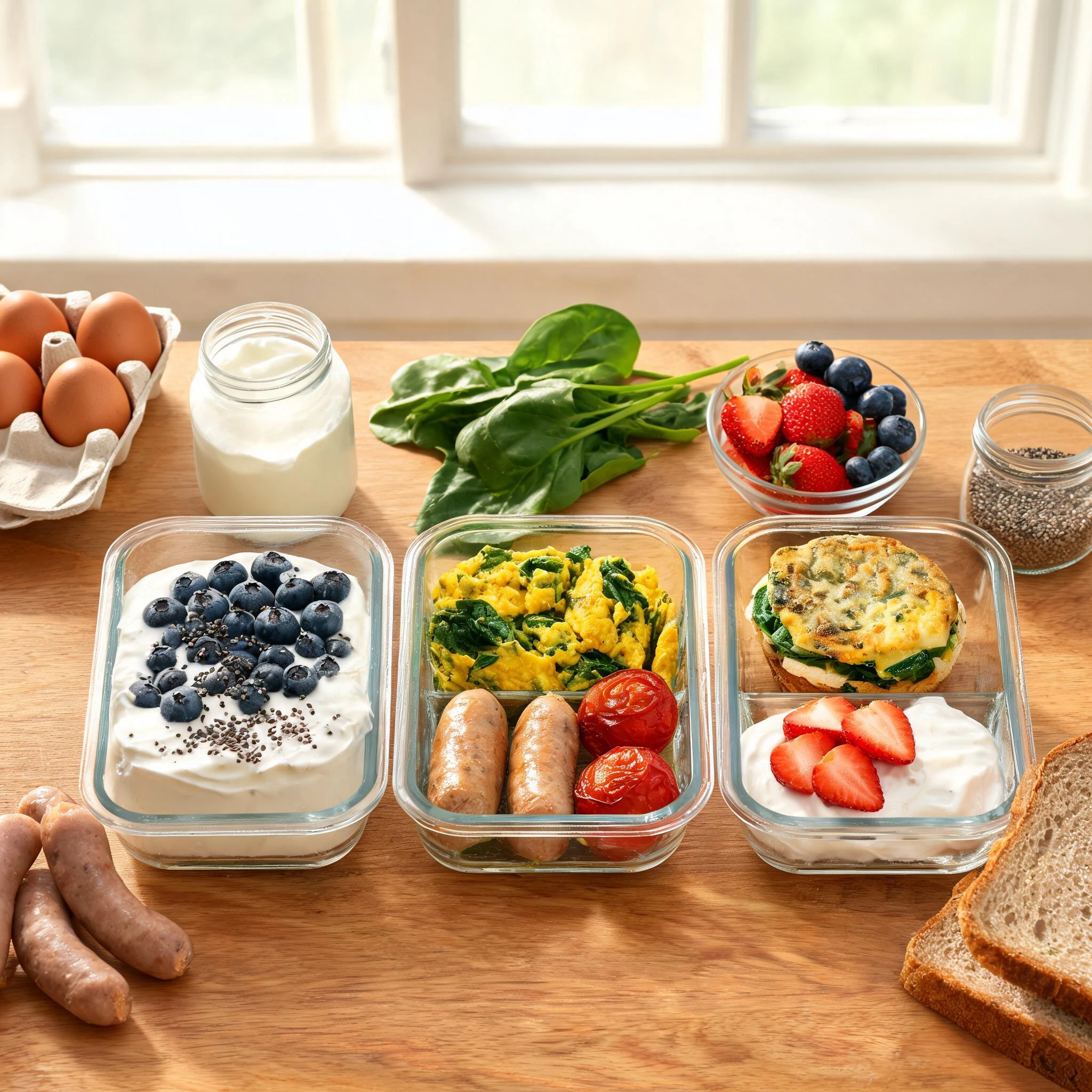 Proteinreiche Frühstücks Ideen für Meal Prep