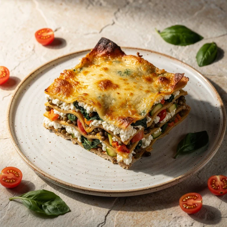 Proteinreiche Lasagne vegetarisch