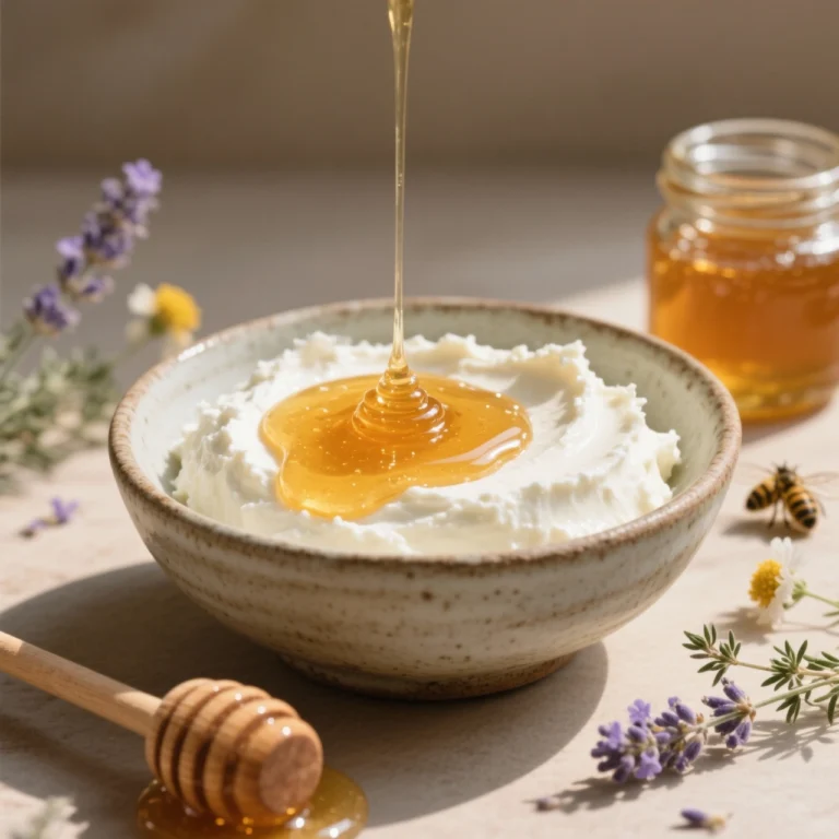 Proteinreicher Quark mit Honig