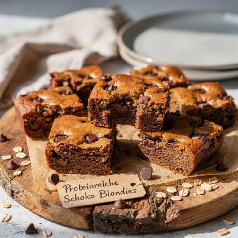 Proteinreiche Schoko Blondies