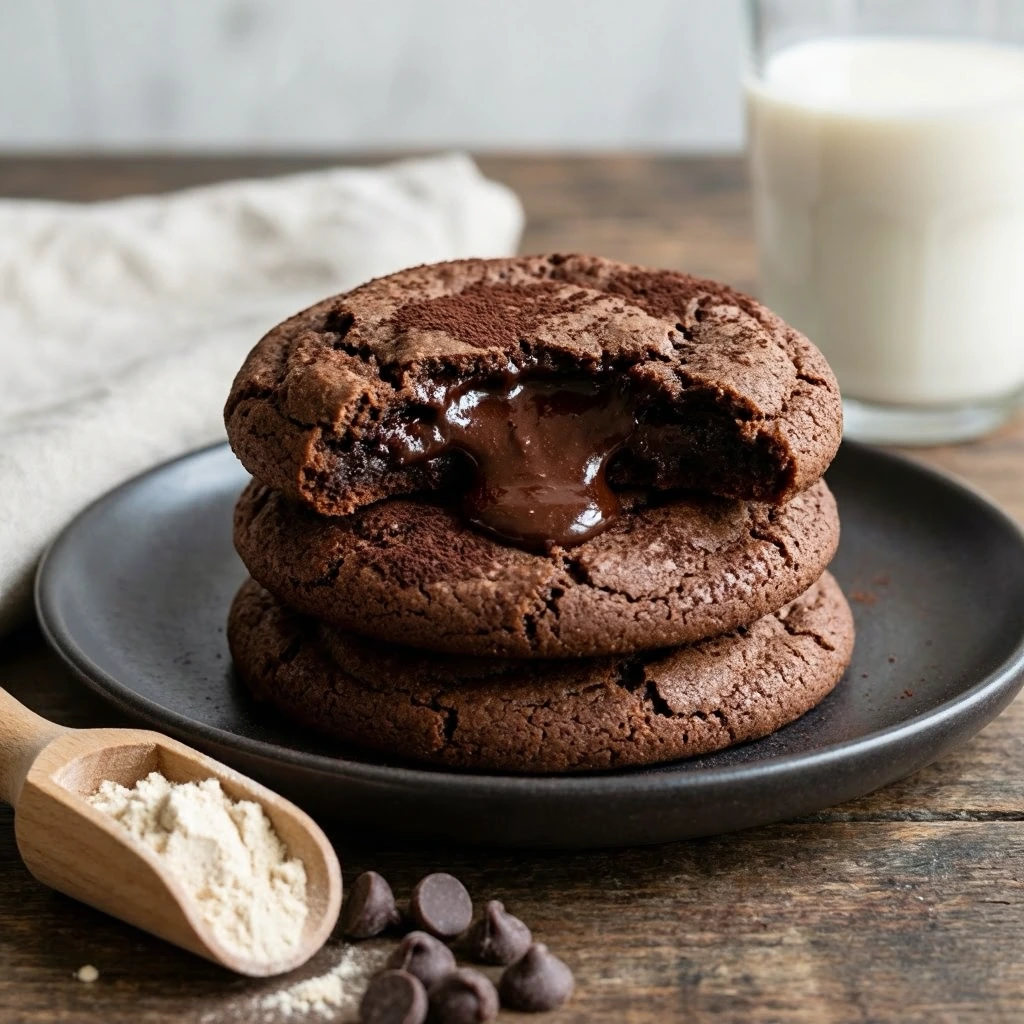 High Protein Lava Cookies