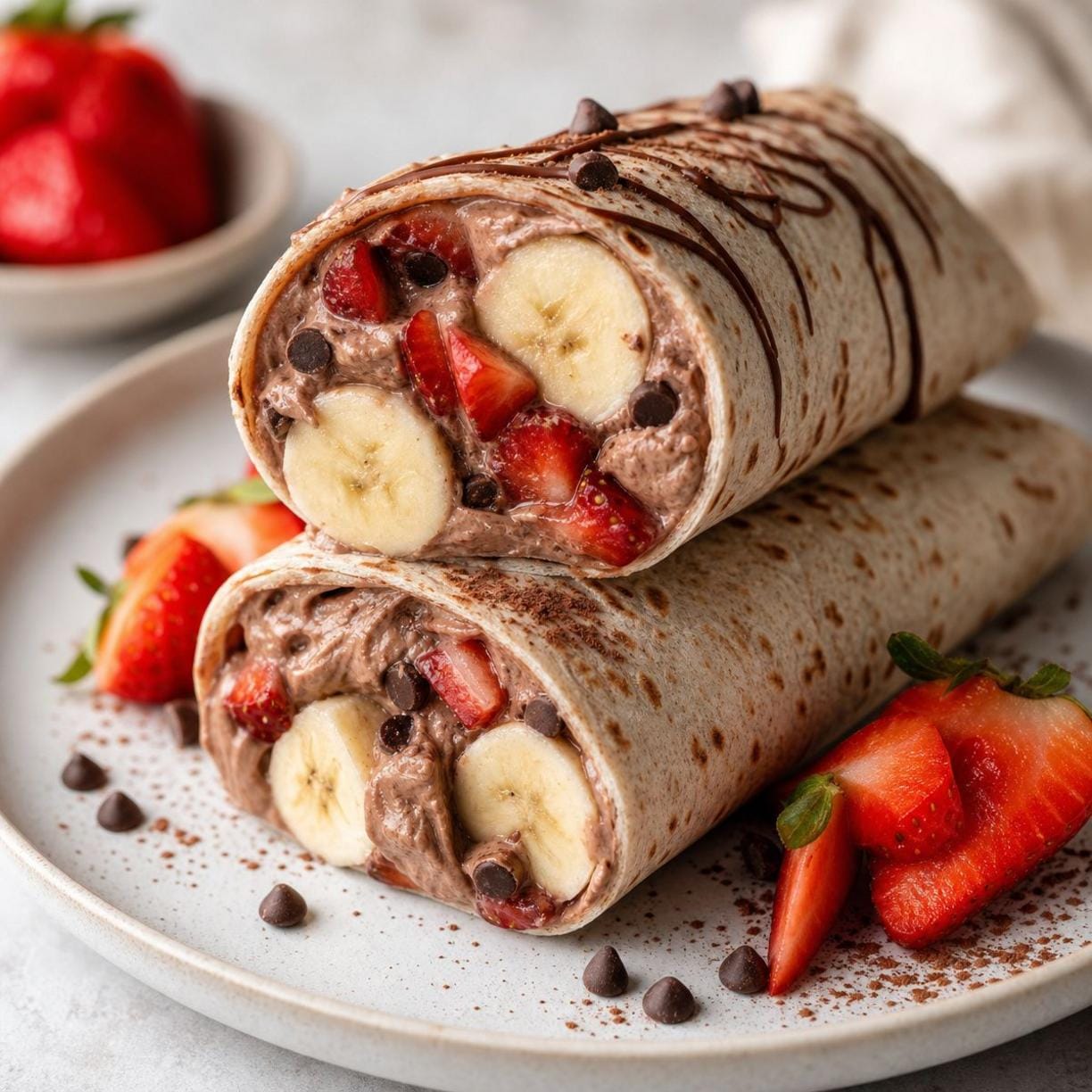 Eiweißreiche Dessert Wraps