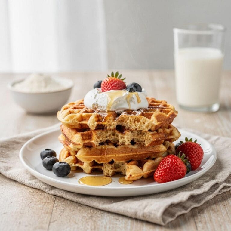 Eiweißreiche Waffeln