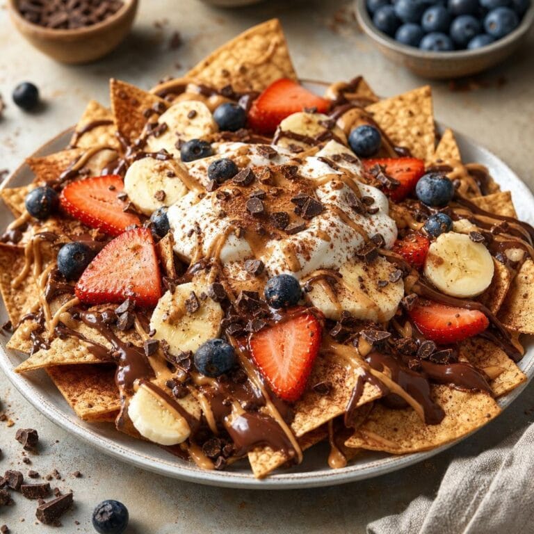 Süße Nachos mit hohem Proteingehalt