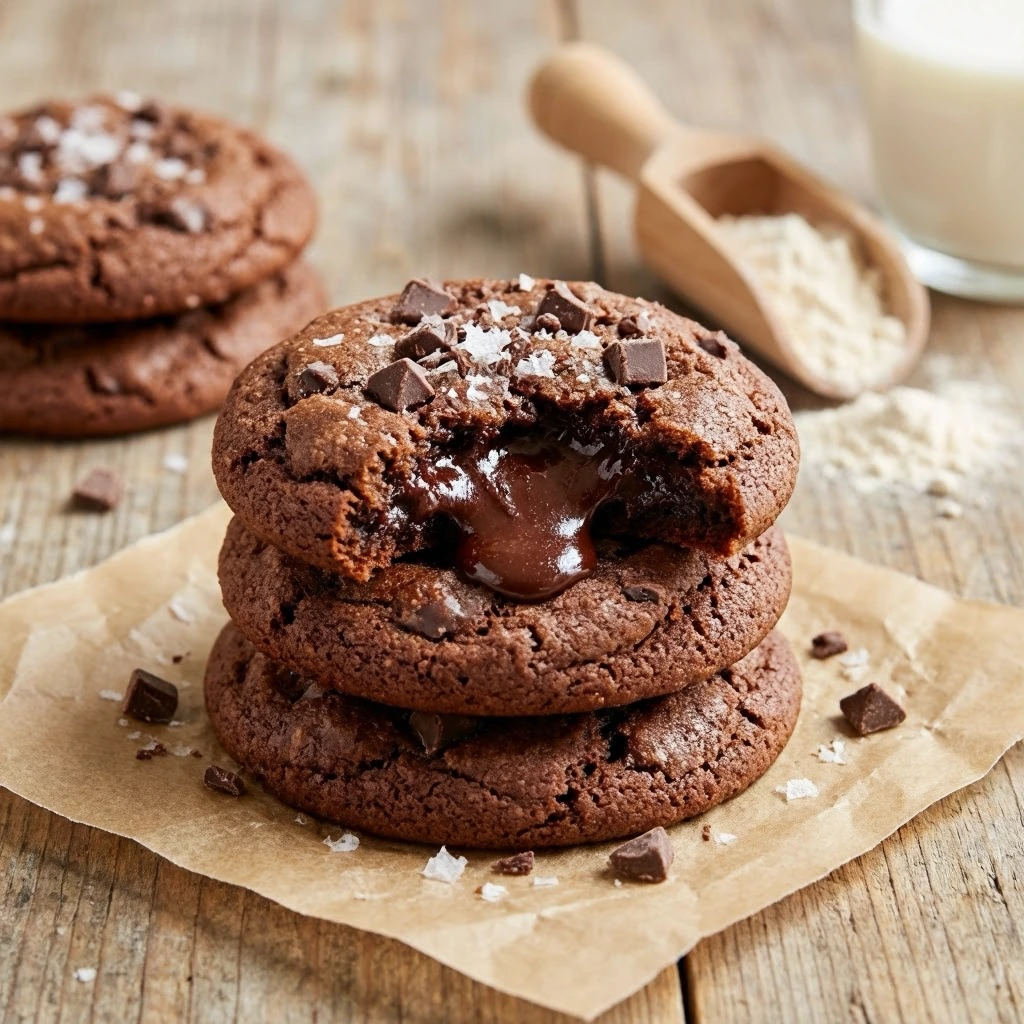 High Protein Lava Cookies