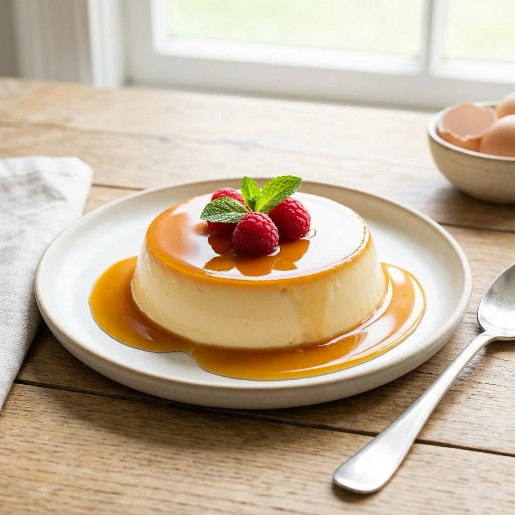 Proteinreicher Flan