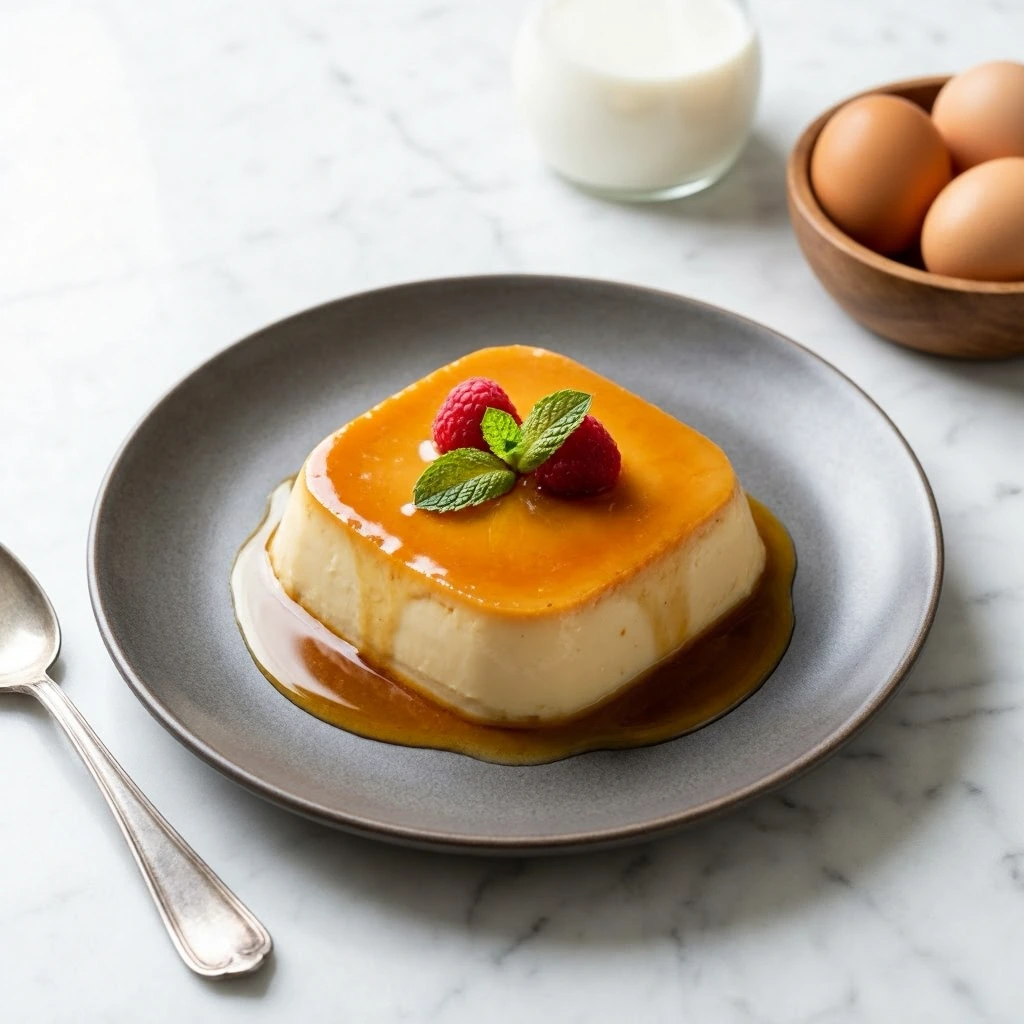 Proteinreicher Flan